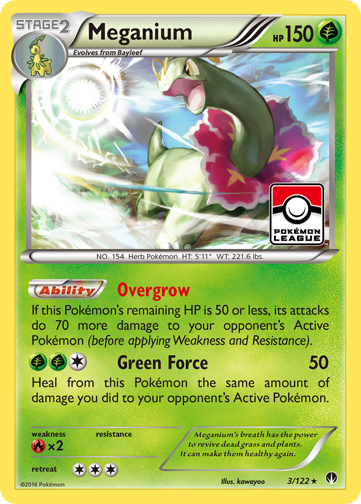 BREAKpoint Holo Meganium #3 League Promo